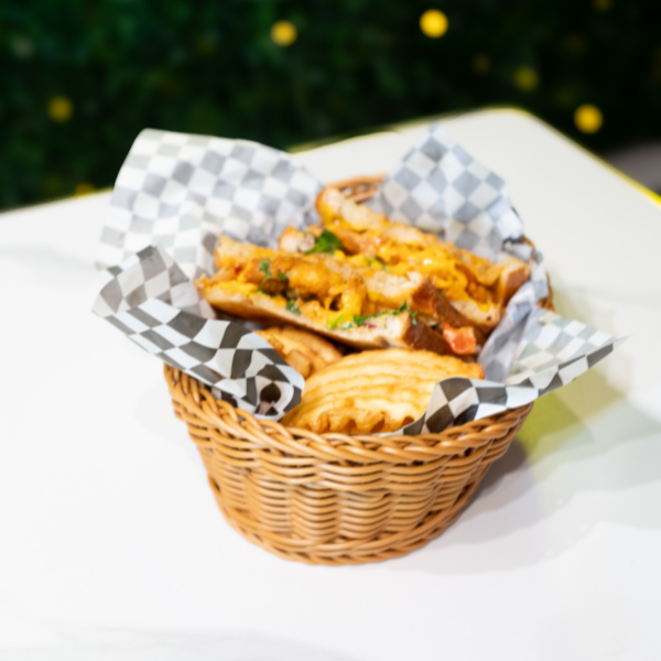 Crispy Chicken Sandwich OR Veggie Melt with Waffle Fries (TUESDAY SPECIAL)