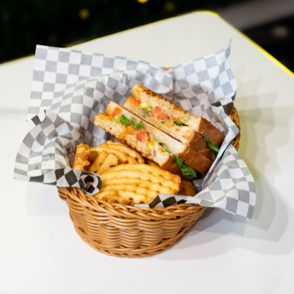 Crispy Chicken Sandwich OR Veggie Melt with Waffle Fries (TUESDAY SPECIAL)